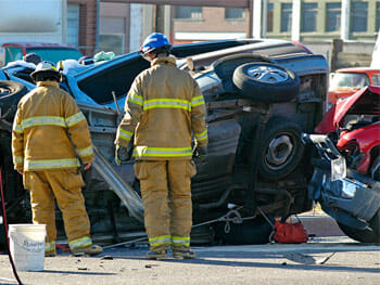 Scene of Car Accident